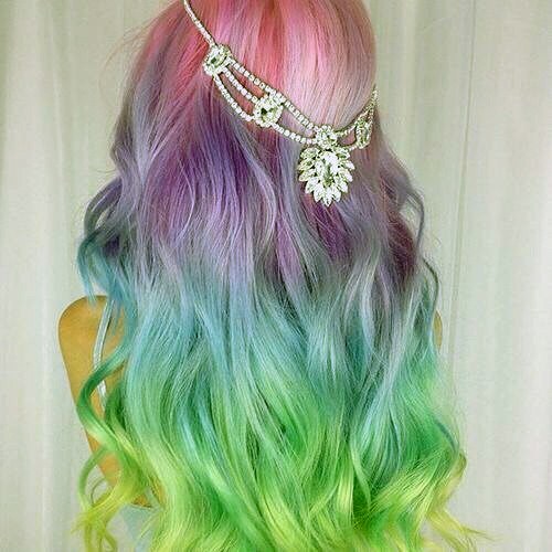 Womens Rainbow Hairstyles Ideas