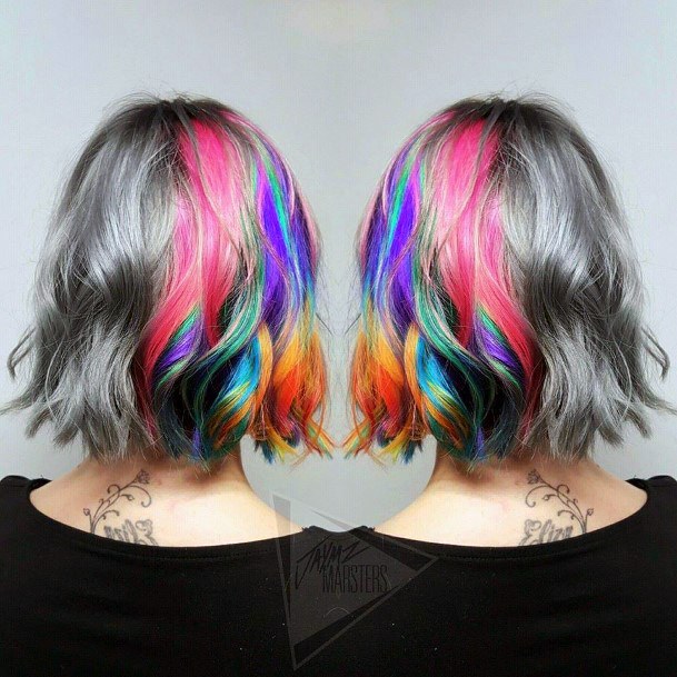 Womens Rainbow Hairstyless