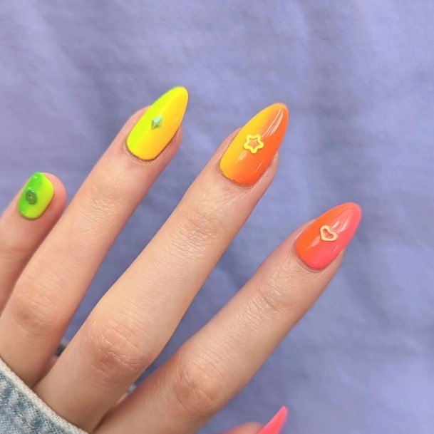 Womens Rainbow Nail Ideas