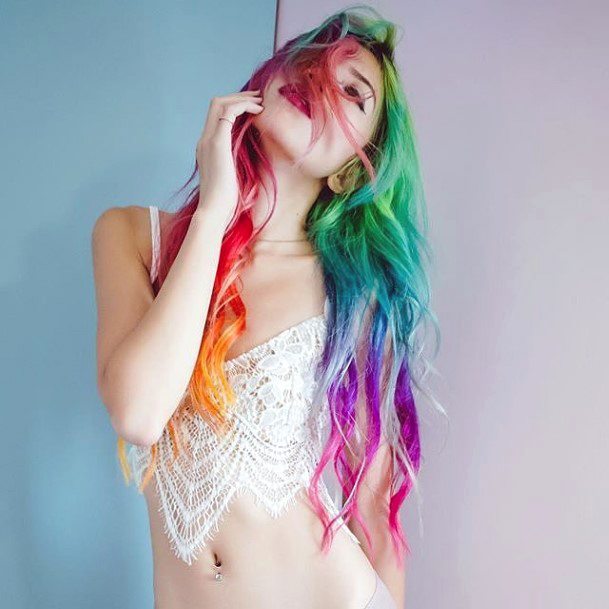 Womens Rainbow Super Hairstyles Ideas