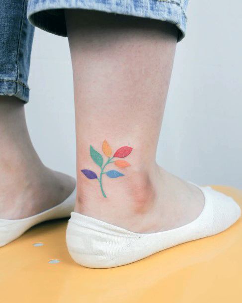Womens Rainbow Tattoo Design Ideas