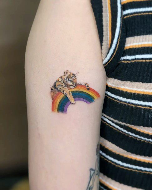 Womens Rainbow Tattoos