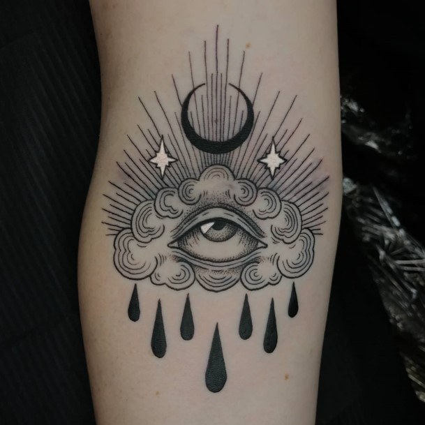 Womens Rainly Rain Tattoo Ideas