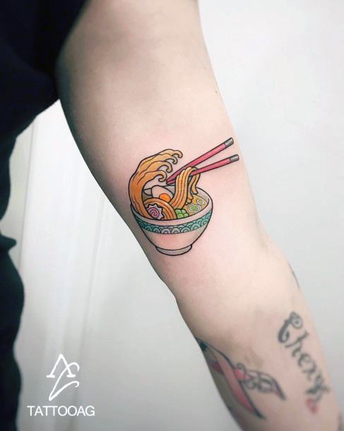 25Amazing Noodles Tattoo Designs with Meanings Ideas and Celebrities   Body Art Guru