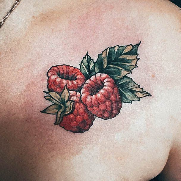 Womens Raspberry Tattoo Styles