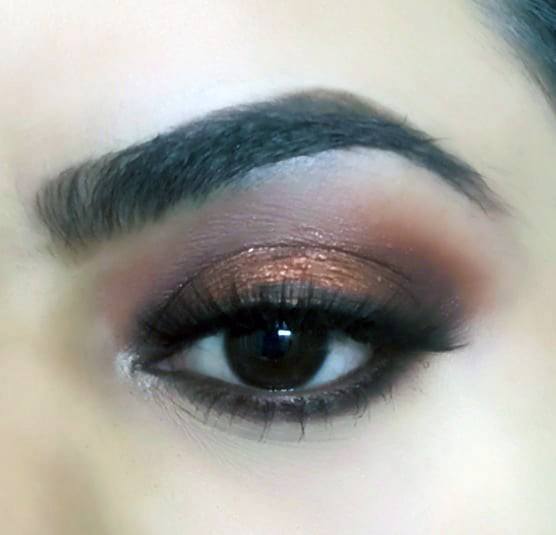 Womens Raw Copper Shaded Eyeshadow