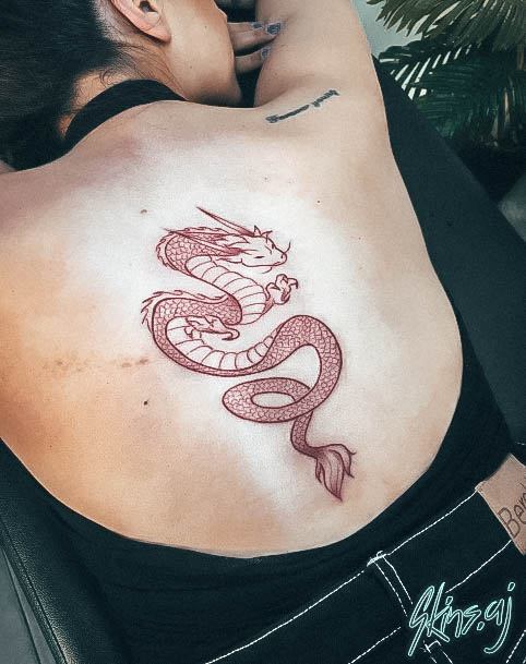 Womens Red Dragon Tattoo Ideas