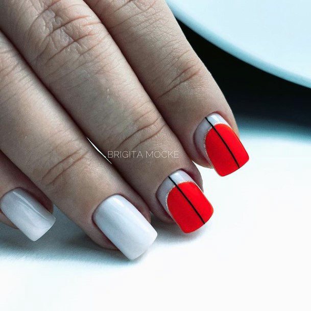 Womens Red Dress Nails