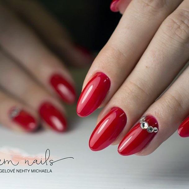 Womens Red Dress Super Nail Designs