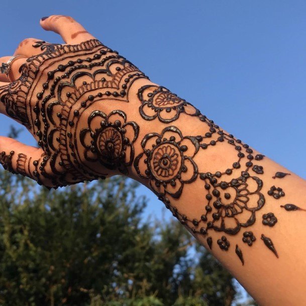 Womens Rich Henna Tattoo Forearms