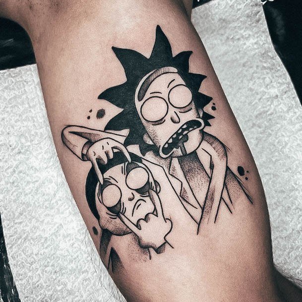 Womens Rick And Morty Tattoo Design Ideas