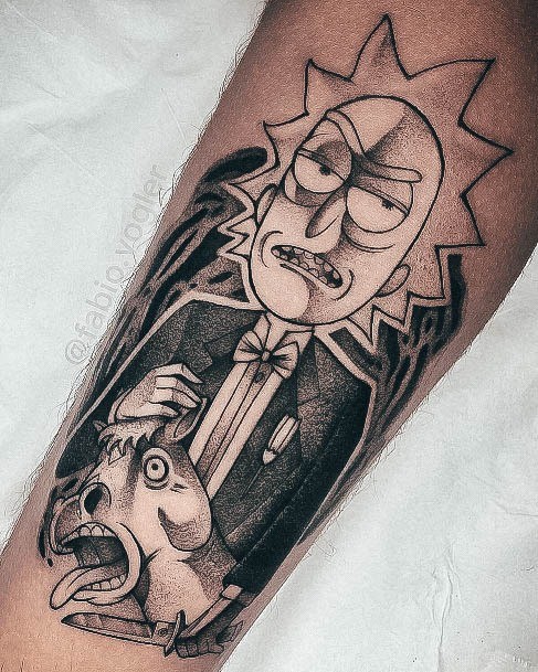 Womens Rick And Mortyly Rick And Morty Tattoo Ideas