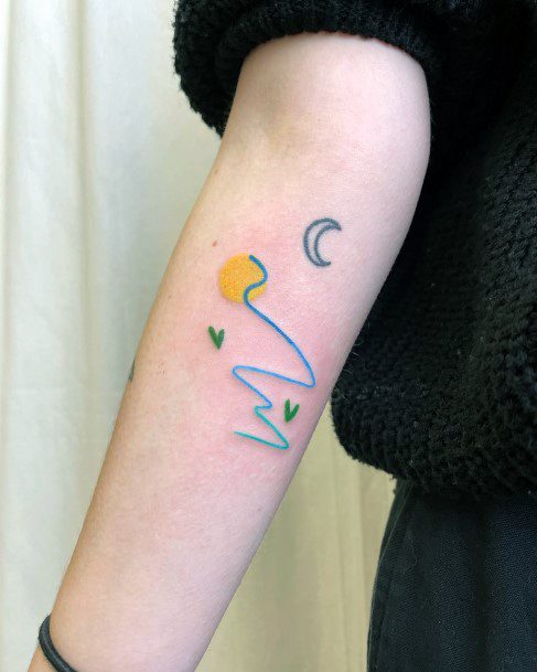 Womens River Tattoo Design Ideas