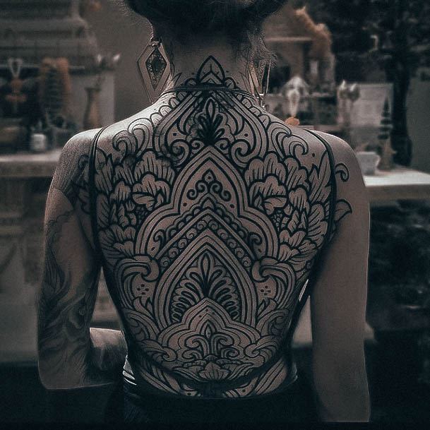 Womens Sacred Geometry Tattoo Design Ideas