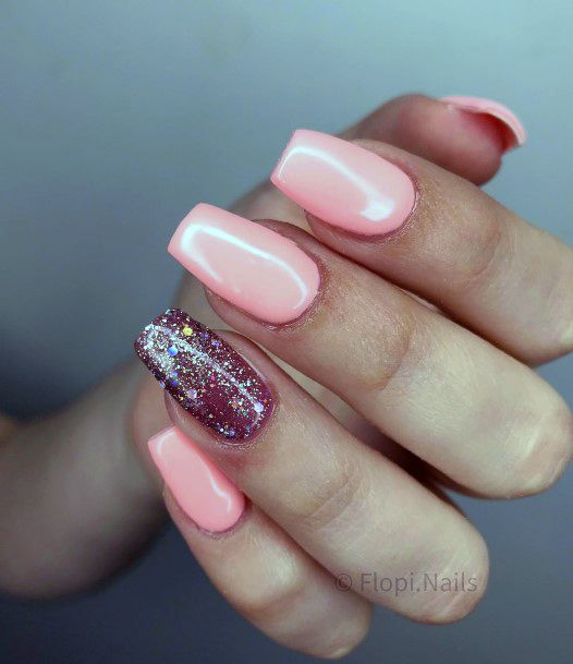 Womens Salmon Good Looking Nails