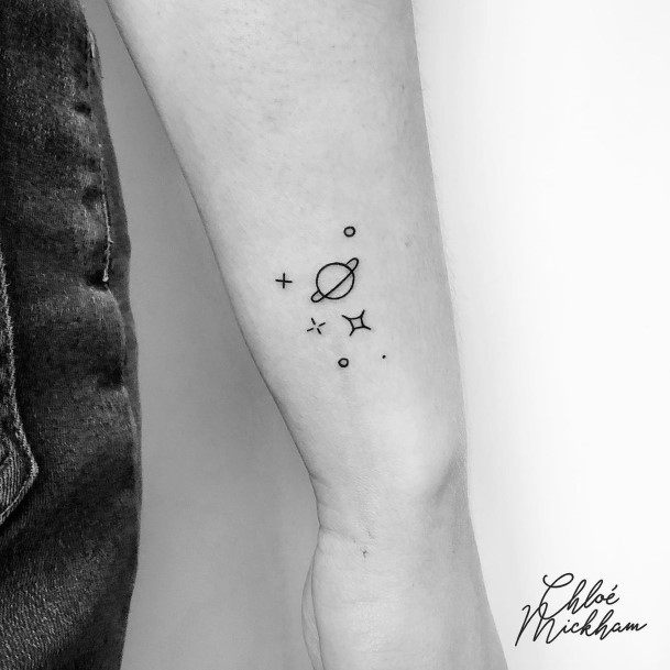 Womens Saturn Tattoo Design Ideas