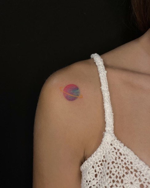 Womens Saturn Tattoos