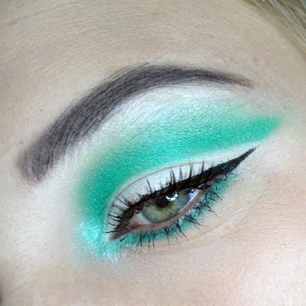 Womens Seafoam Green Eyeshadow