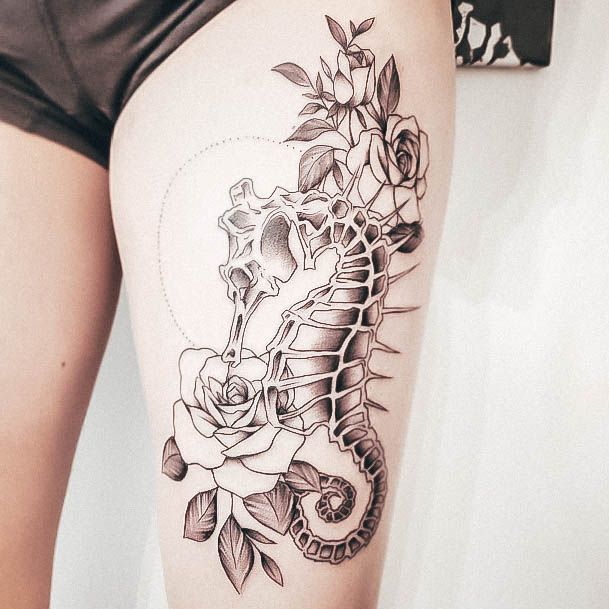 Womens Seahorse Tattoos