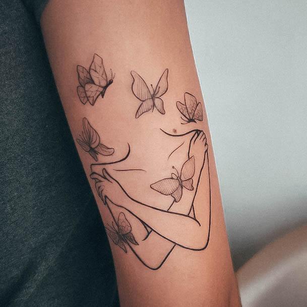 Womens Self Love Super Tattoo Designs