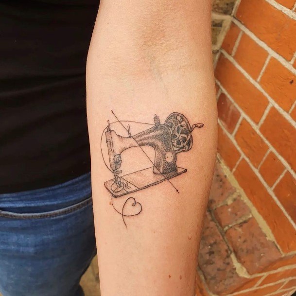 Womens Sewing Machine Good Looking Tattoos