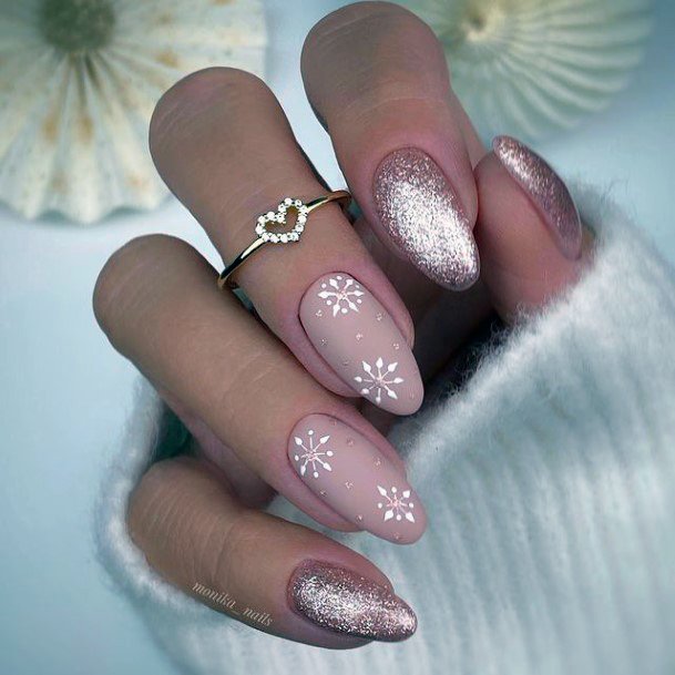 Womens Shimmer Girly Nail Designs