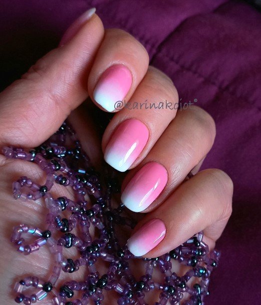 Womens Short Pink Good Looking Nails