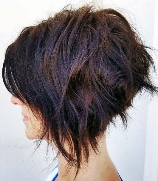 Womens Short Sexy Black Rounded Pretty Hairstyle Ideas Nice Stylish