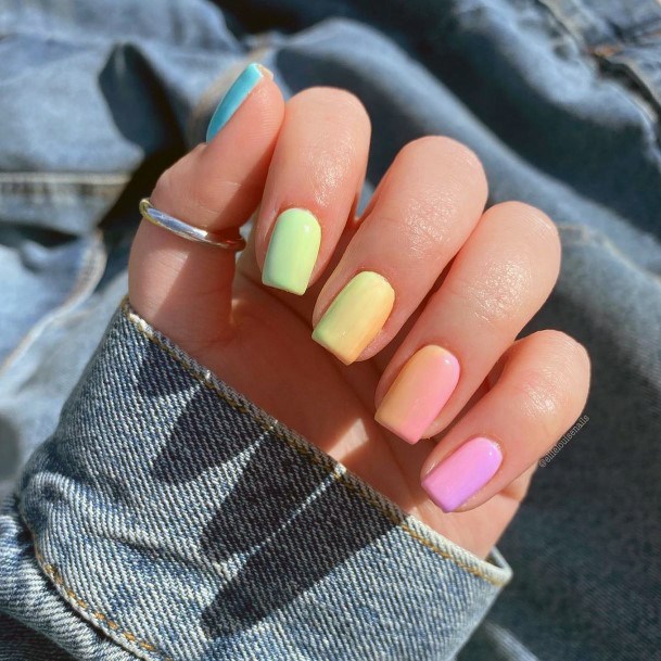 Womens Short Summer Nail Design Ideas