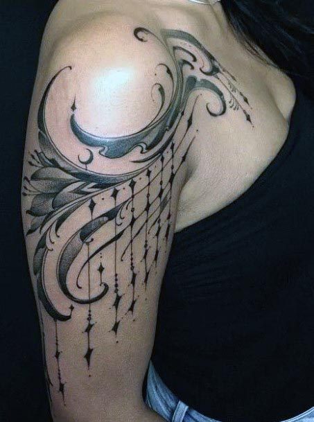 Womens Shoulder Tattoo