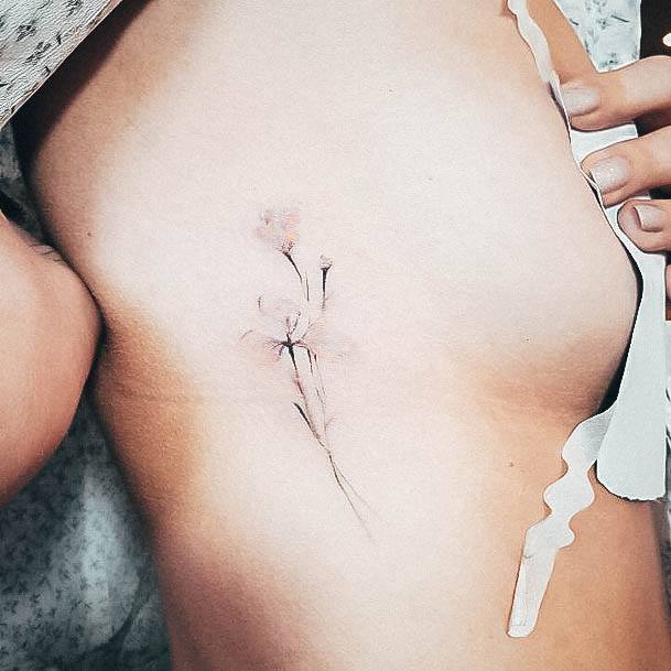 Womens Side Boob Tattoo Design Ideas