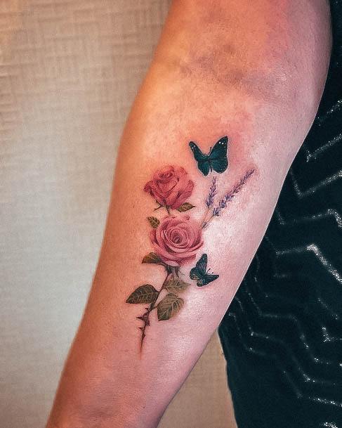 Womens Simple Flower Tattoo Design Ideas