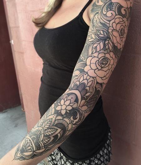 Womens Sleeves Cool Black Tattoo