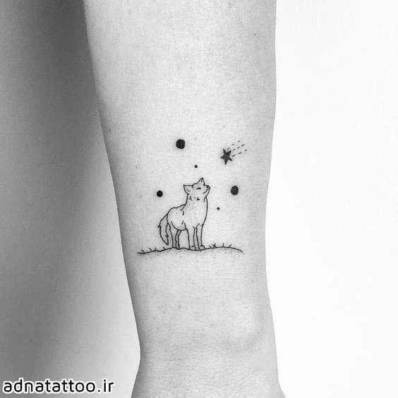 Womens Small Cute Fox Tattoo On Hands