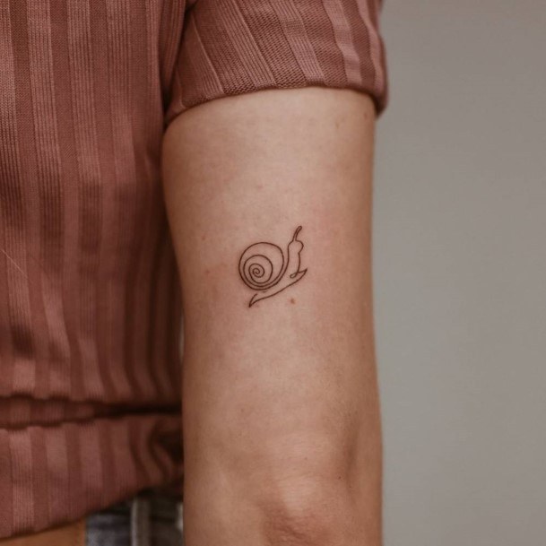 Womens Snail Tattoo Design Ideas