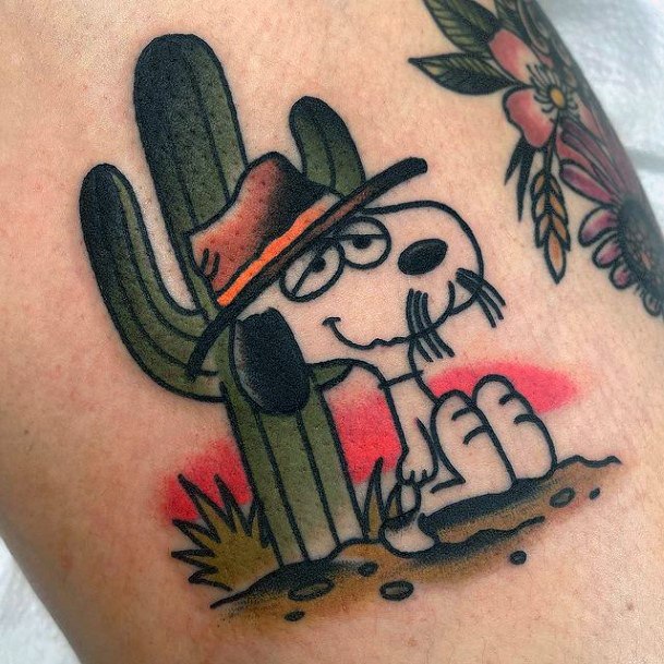 Womens Snoopy Tattoo Ideas