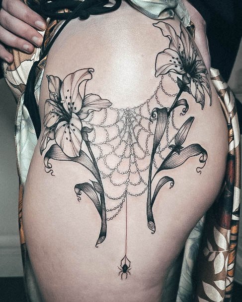 Womens Spider Super Tattoo Designs