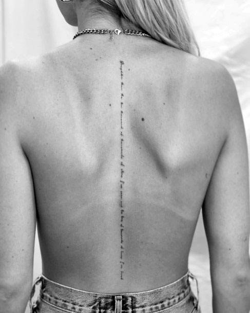 Womens Spine Quote Tattoo