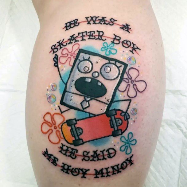 Womens Spongebob Good Looking Tattoos