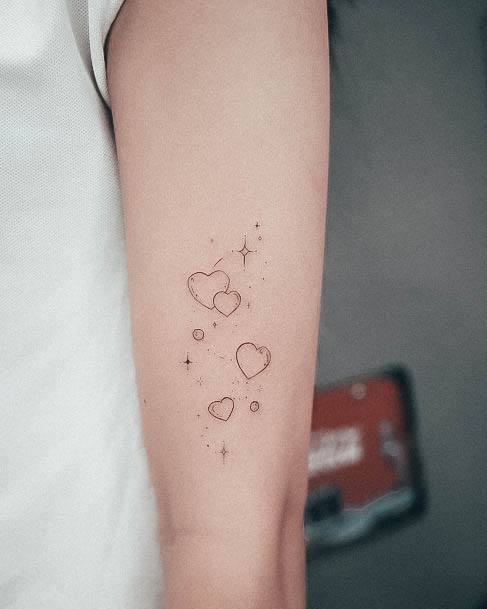 Womens Star Girly Tattoo Designs