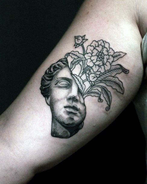 Womens Statue Girly Tattoo Designs