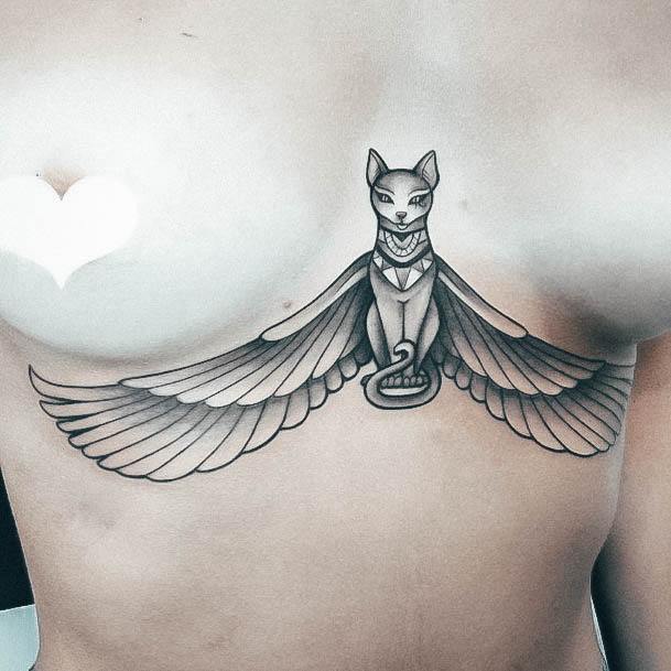 30 Sternum Tattoos that Will Have All the Heads Turning  MyBodiArt