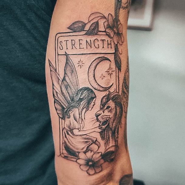 Womens Strength Tattoo Ideas