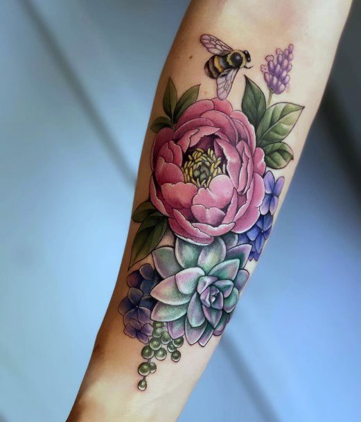 Womens Succulent Super Tattoo Designs