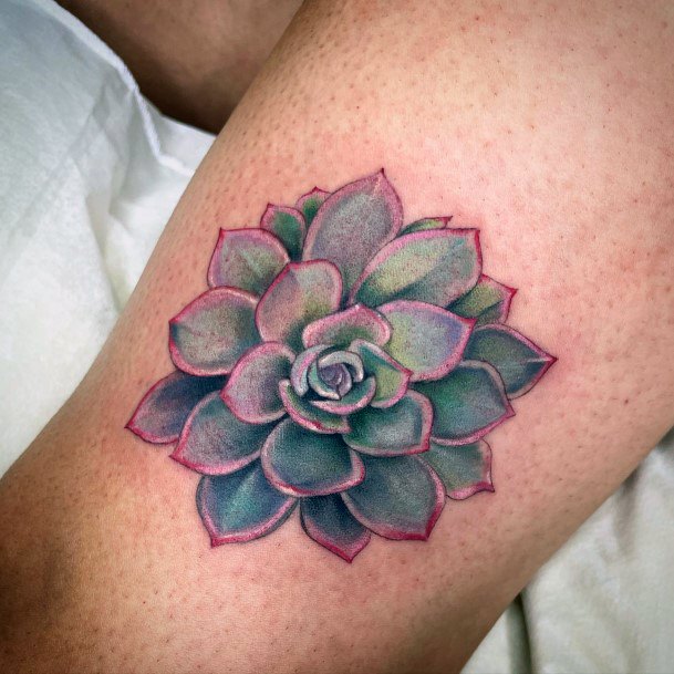 Womens Succulent Tattoos