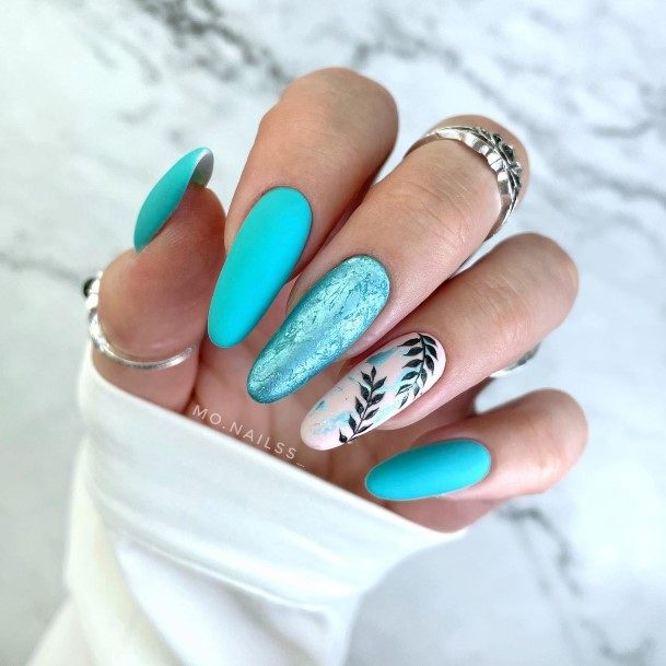 Womens Summer Matte Girly Nail Designs