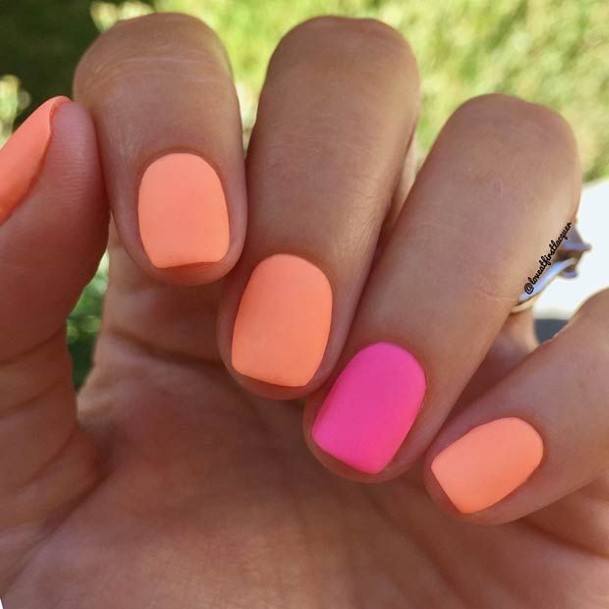 Womens Summer Matte Nail Design Ideas