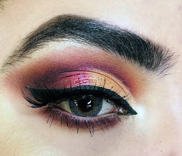 Womens Sunrise Eyeshadow Ideas