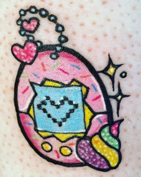 Womens Tamagotchi Tattoos