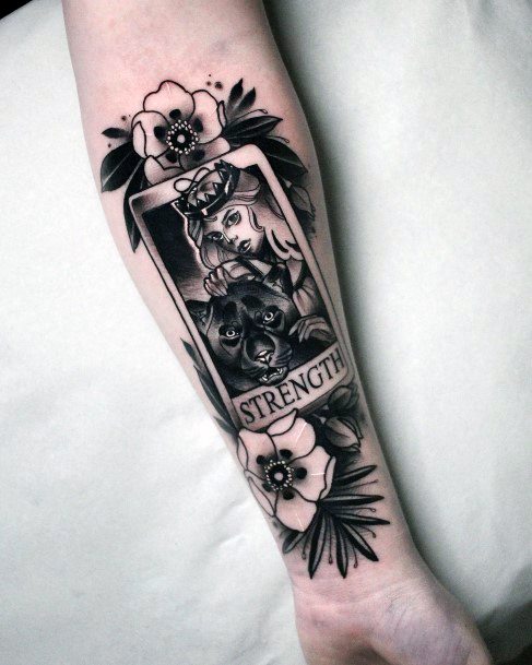 Womens Tarot Card Girly Tattoo Designs